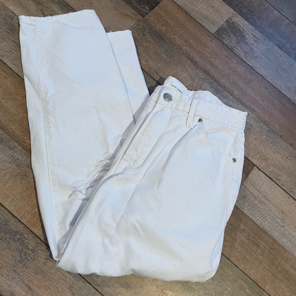 Good American white jeans